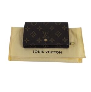 Louis Vuitton Monogram Wallet W/ Coa And Dustbag Great Condition !